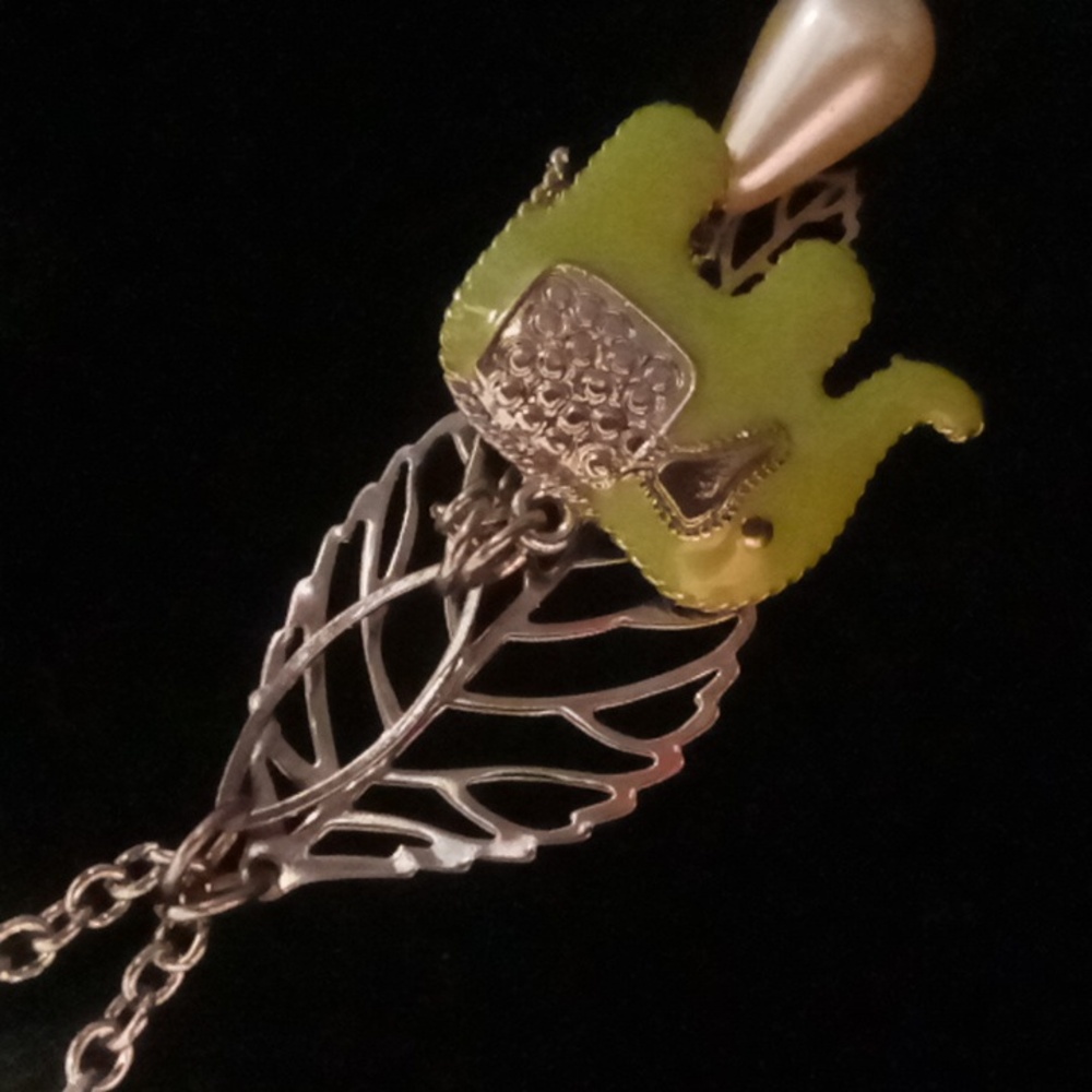 Ami Charming Elephant Pendant Necklace 28 inches long